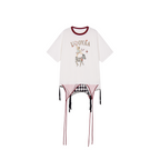 Draped layered camisole T-shirt