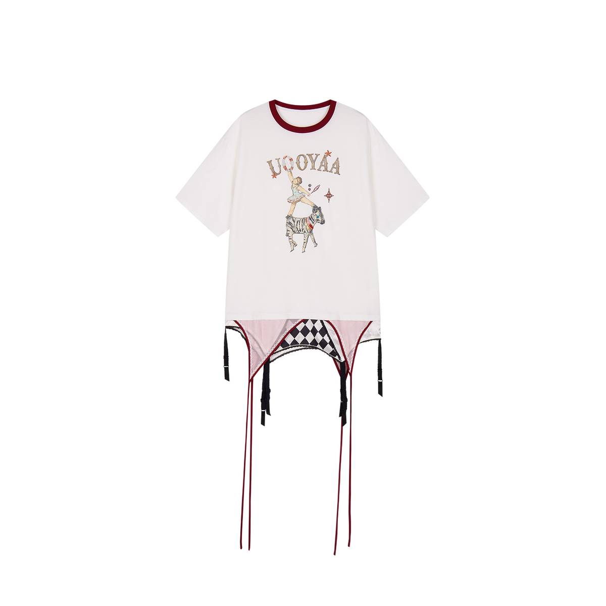 Draped layered camisole T-shirt