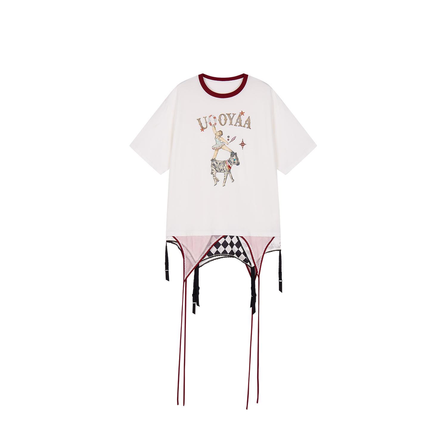 Draped layered camisole T-shirt