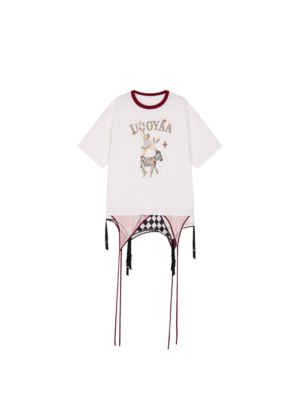 Draped layered camisole T-shirt