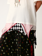 Draped layered camisole T-shirt