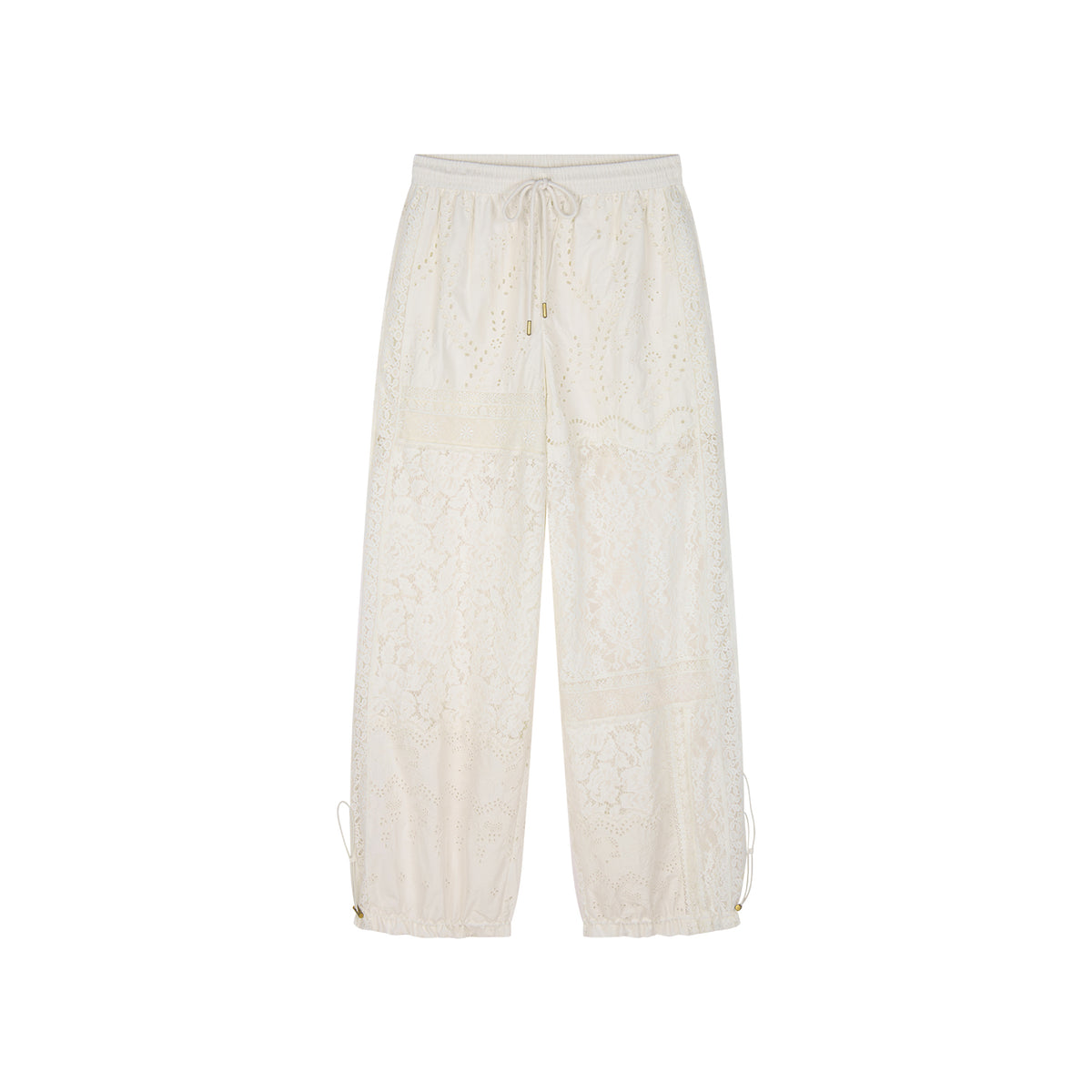 Lace Patchwork Cargo Pants