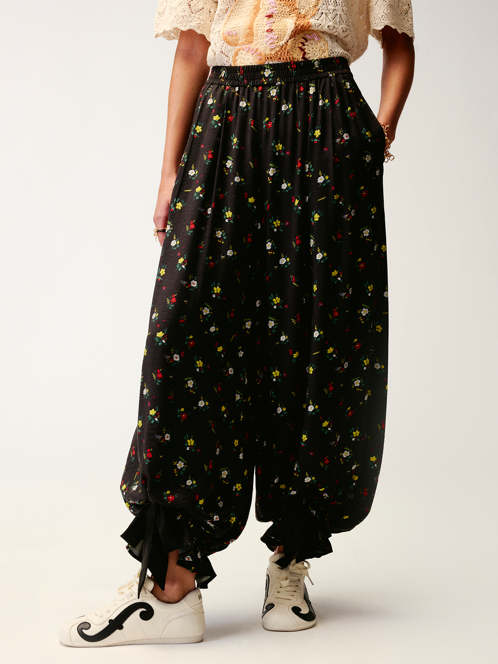 Insect and floral print bloomers