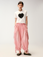 Retro pink heavy wash bloomers
