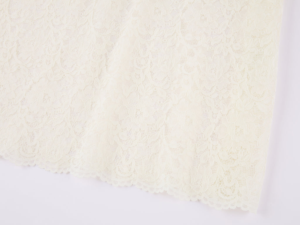 Polo collar lace cutout embroidered patchwork T-shirt