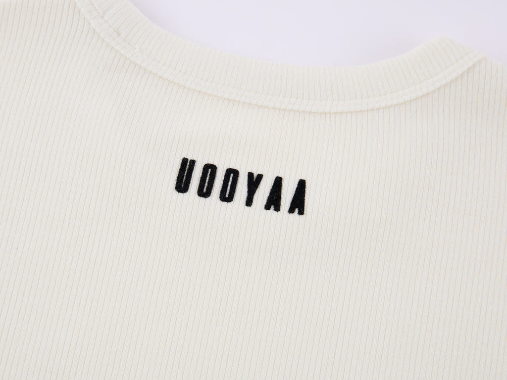 Youthful Flocked Note Graphic T-Shirt