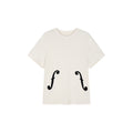 Youthful Flocked Note Graphic T-Shirt