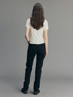 Youthful Flocked Note Graphic T-Shirt