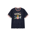 Insect and floral embroidered lace T-shirt