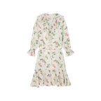 Insect and floral print dress