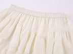 Irregular lace patchwork skirt