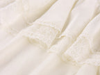 Irregular lace patchwork skirt