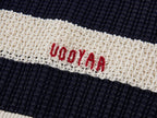 Striped Sailor Collar Bow Knit T-Shirts