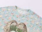 Swan Graphic Print Cotton T-shirt