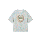 Swan Graphic Print Cotton T-shirt