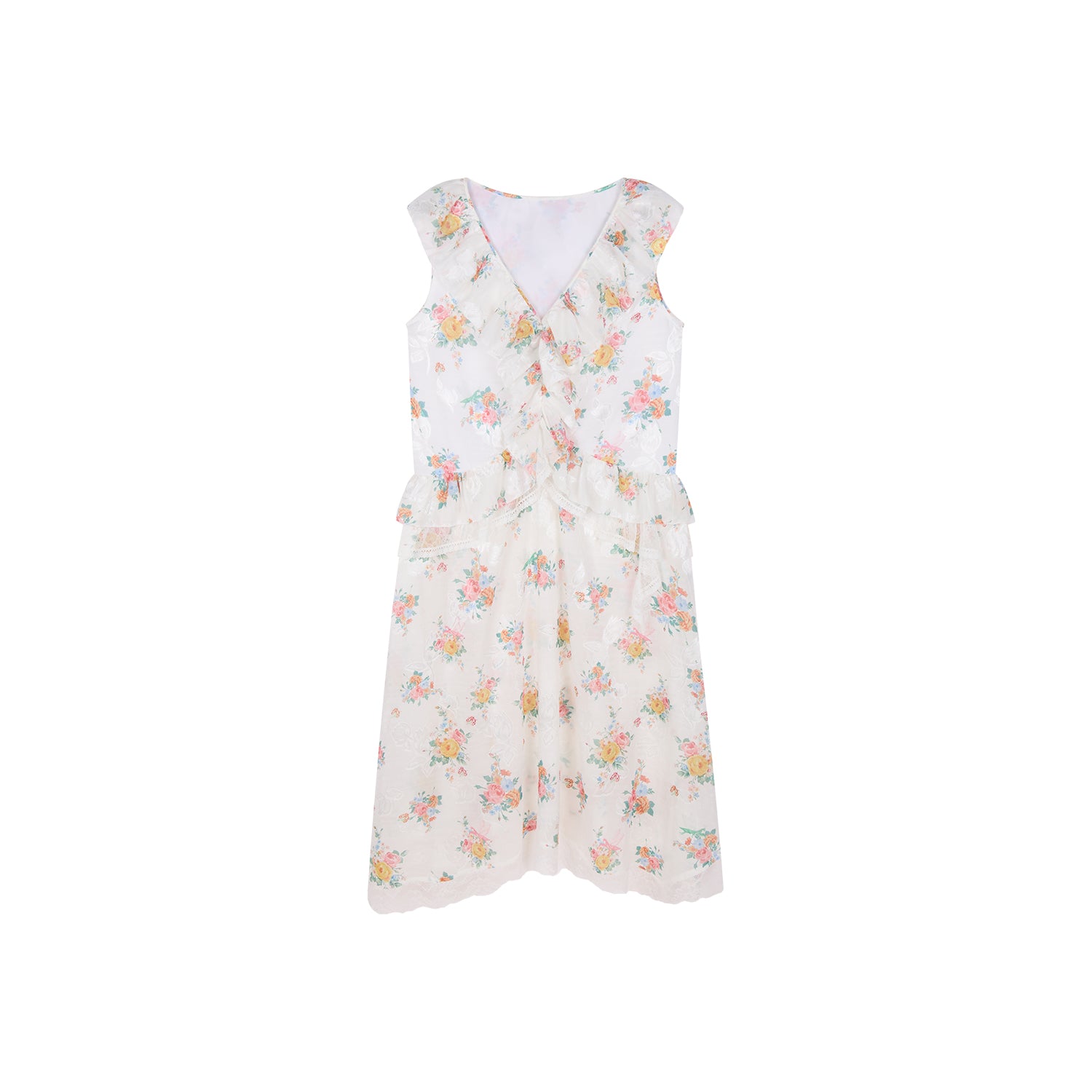Wallpaper Floral Sleeveless Dress