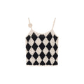 Checkerboard Knit Camisole Top