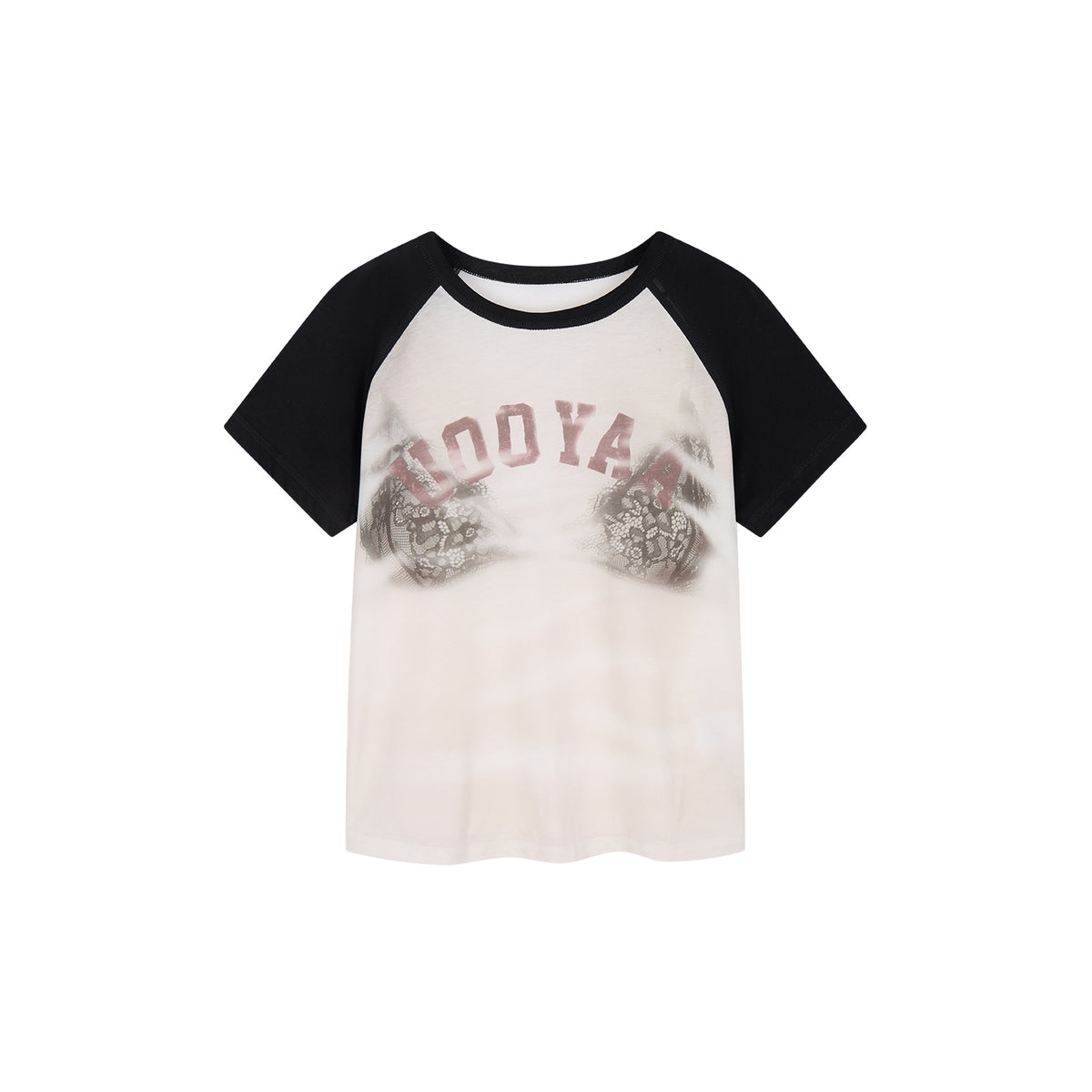 Graphic Illusion Spliced T-shirt