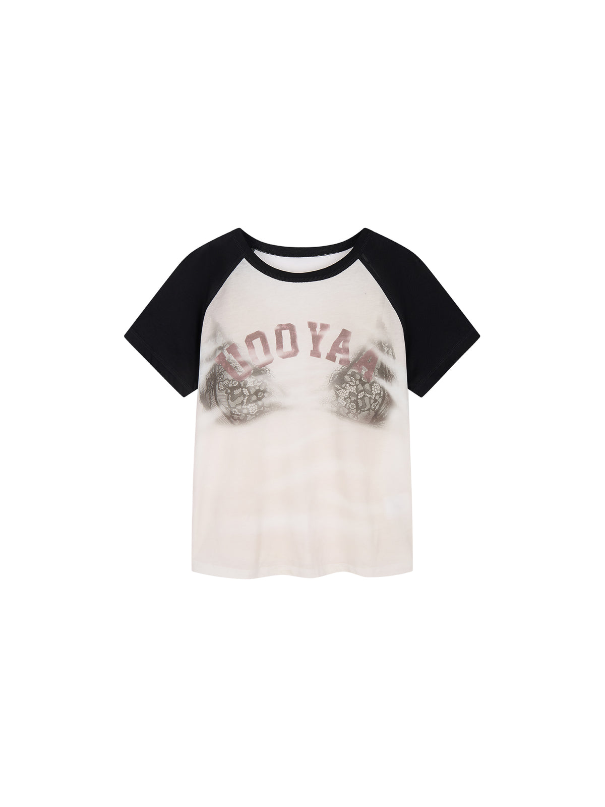 Graphic Illusion Spliced T-shirt