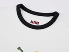 Apple-Worm Patchwork T-shirt
