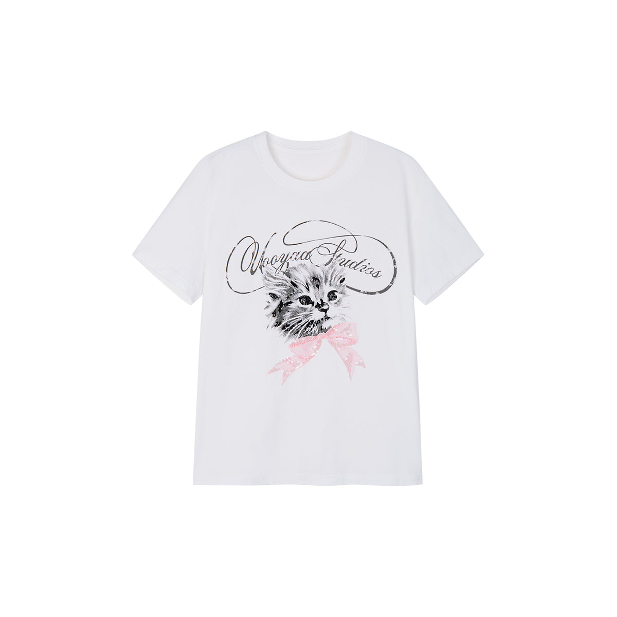 Glam Rock Kitten Graphic T-Shirt