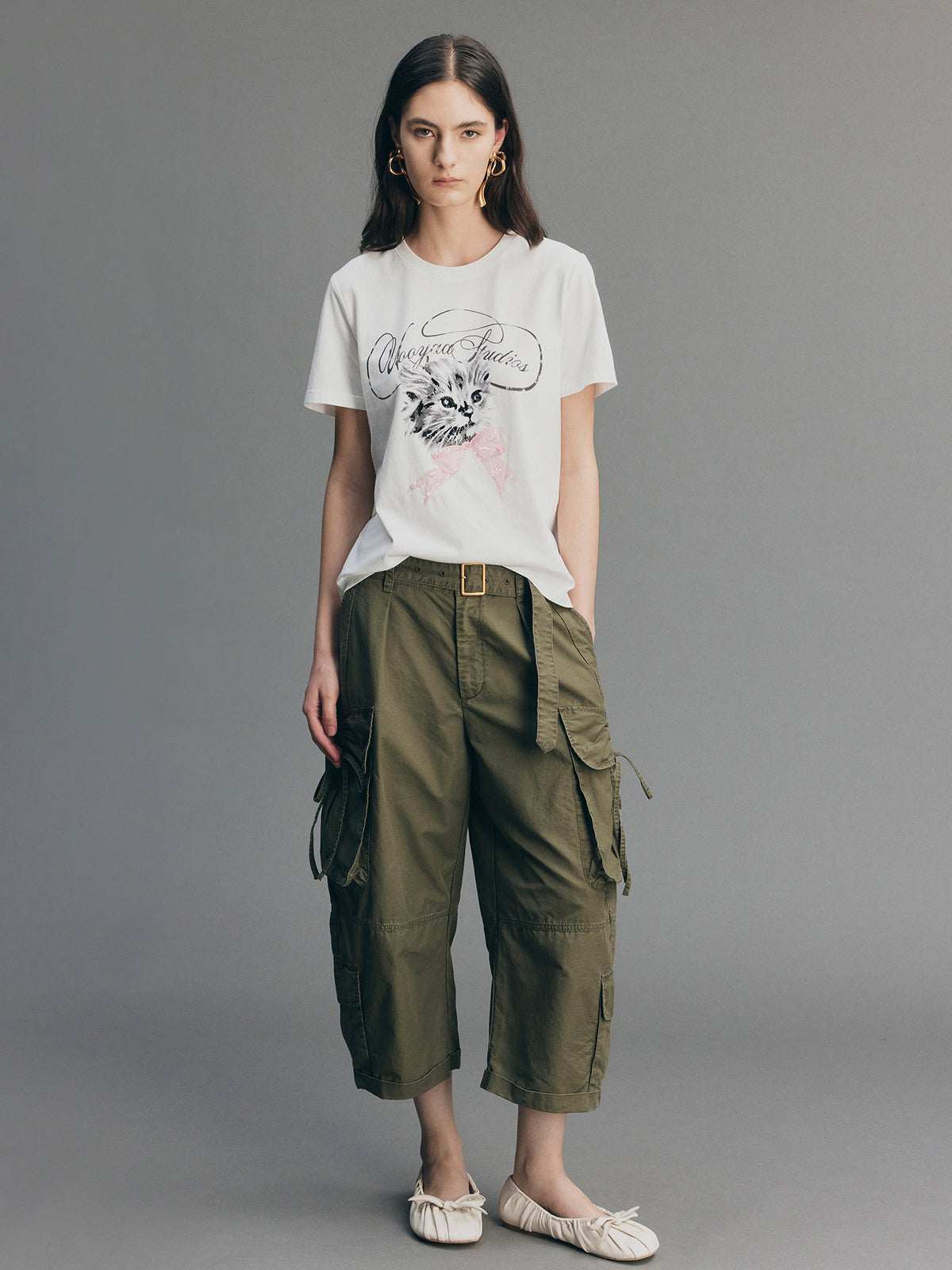 Glam Rock Kitten Graphic T-Shirt