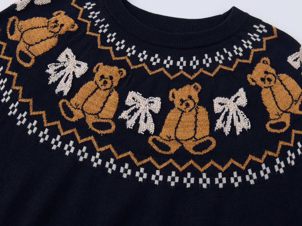 Bear & Bow Fair Isle Knit T-shirt