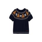 Bear & Bow Fair Isle Knit T-shirt