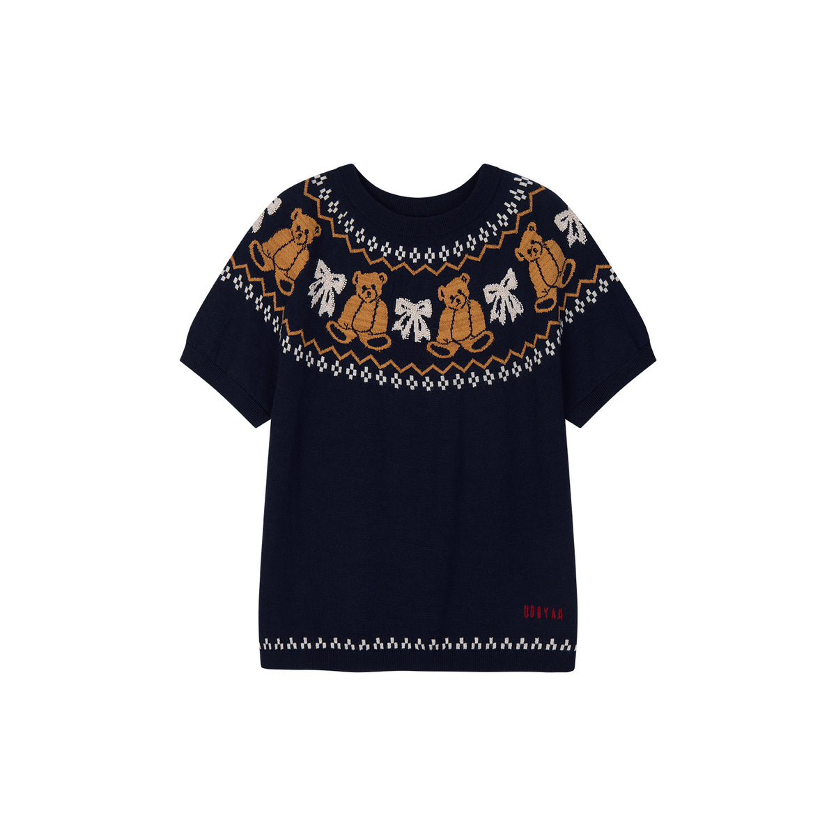 Bear & Bow Fair Isle Knit T-shirt