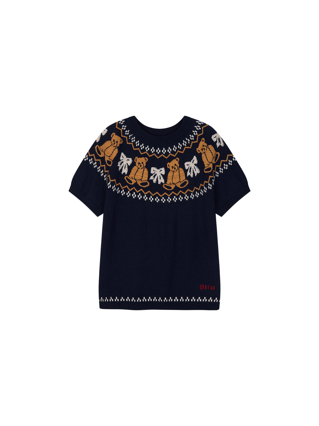 Bear & Bow Fair Isle Knit T-shirt