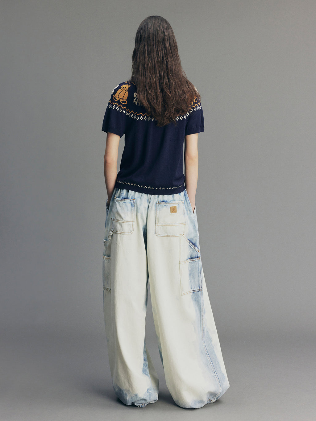 Bear & Bow Fair Isle Knit T-shirt