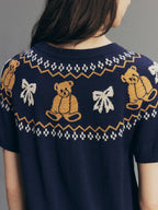 Bear & Bow Fair Isle Knit T-shirt
