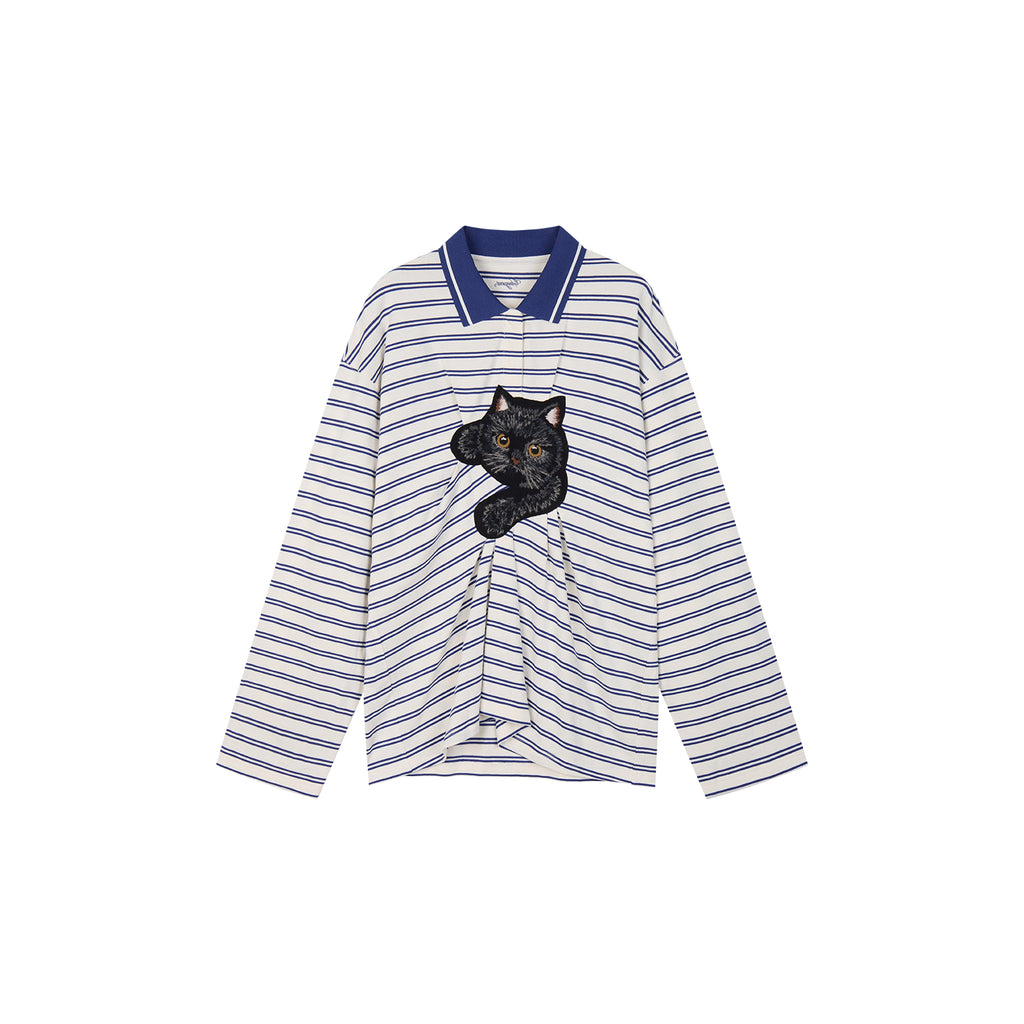 "Caught in the Act" Polo Sweatshirt