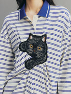"Caught in the Act" Polo Sweatshirt