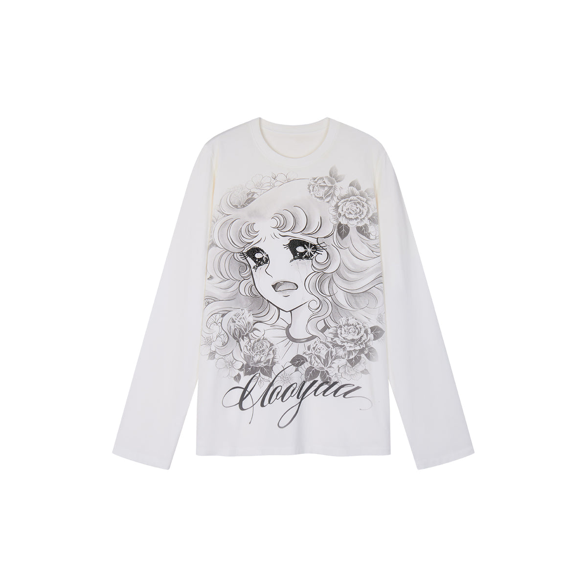 Rhinestone Sailor-Girl Graphic Sweatshirt