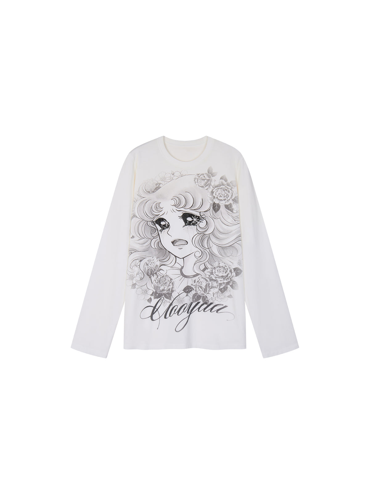 Rhinestone Sailor-Girl Graphic Sweatshirt