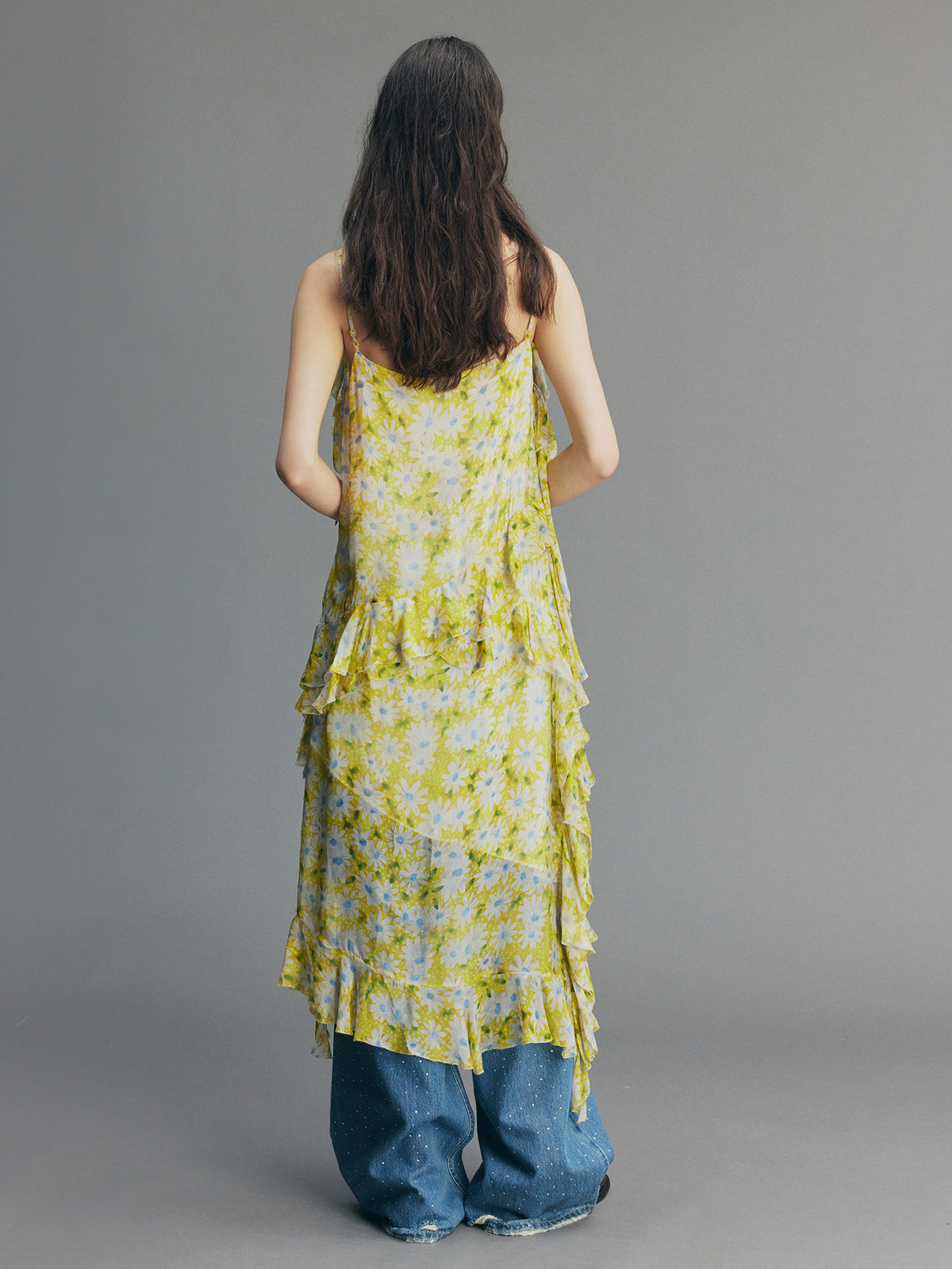 Daisy Ruffle Slip Dress