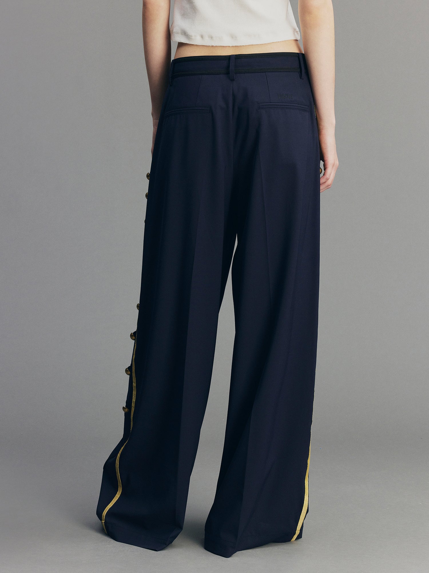 Vintage Romantic Officer Pants