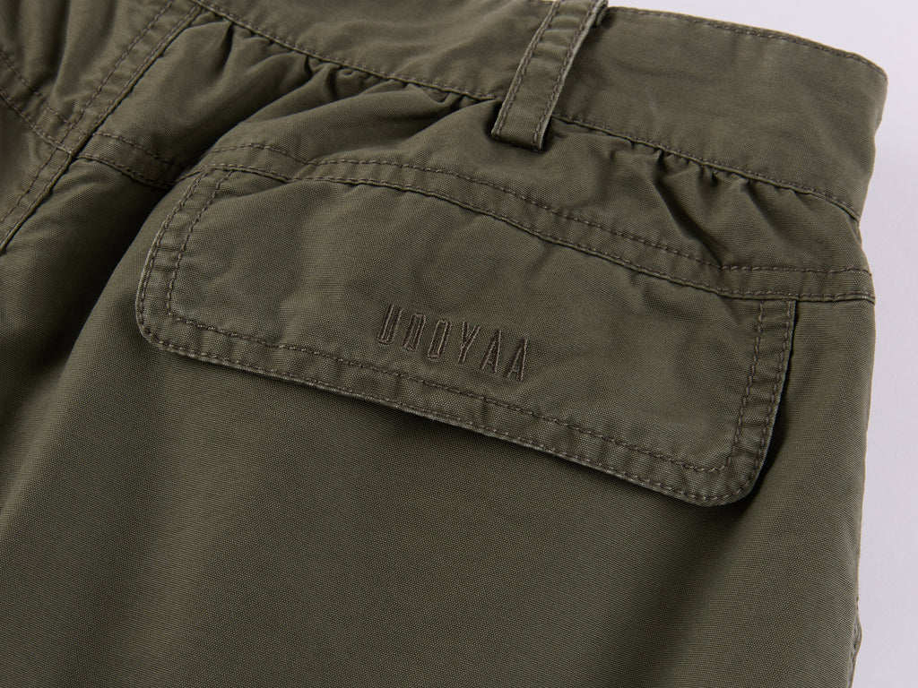 Bow-Detail Drawstring Cargo Shorts