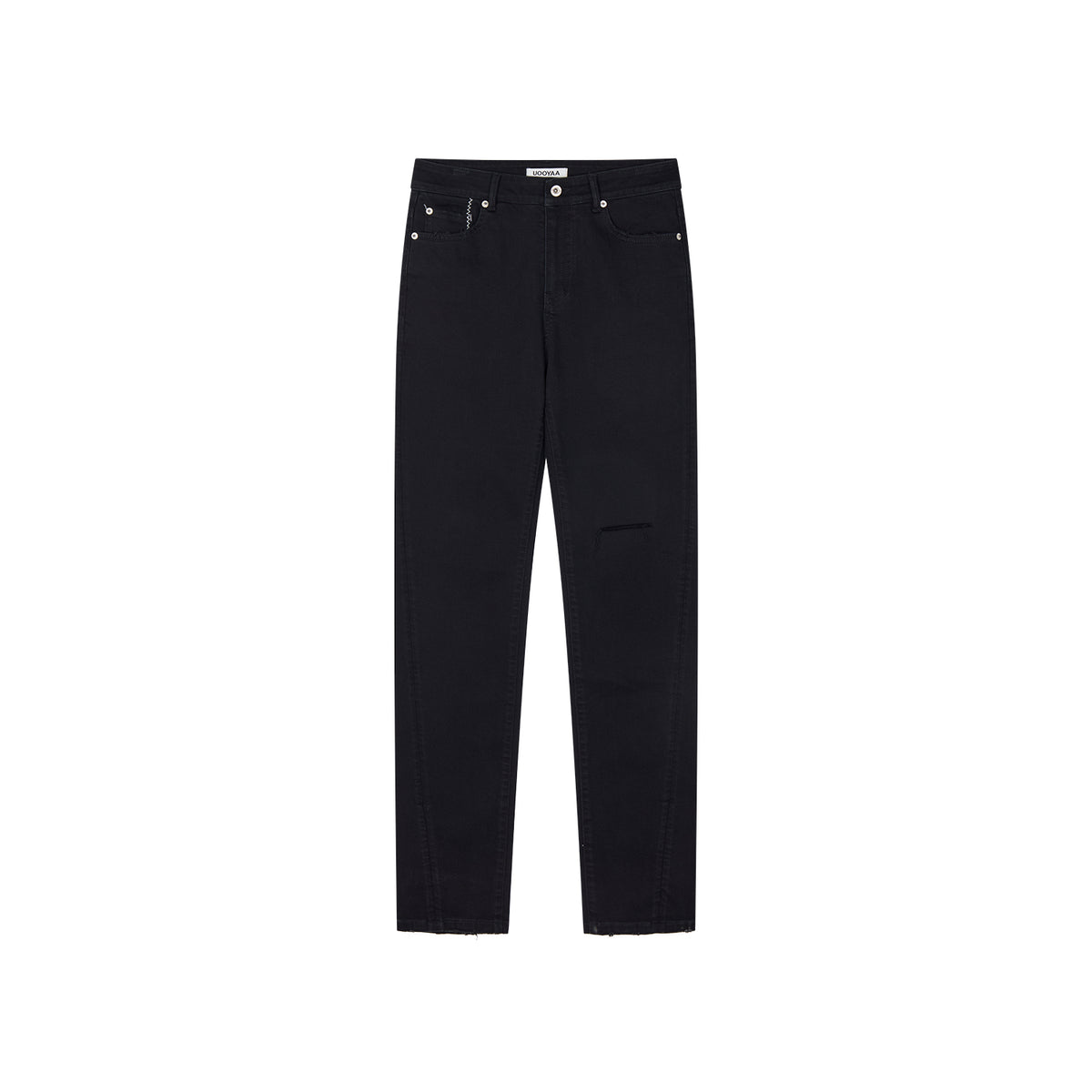 Rock-Inspired Skinny Distressed Jeans