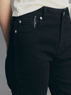 Rock-Inspired Skinny Distressed Jeans