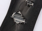 Rock-Inspired Skinny Distressed Jeans