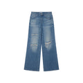 Vintage Rhinestone Straight Jeans