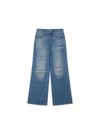 Vintage Rhinestone Straight Jeans