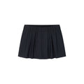 Asymmetric Pleat Rhinestone Pencil Skirt