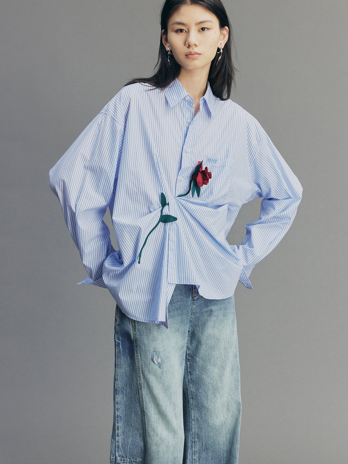 Hand-Shaped Rose Shirt