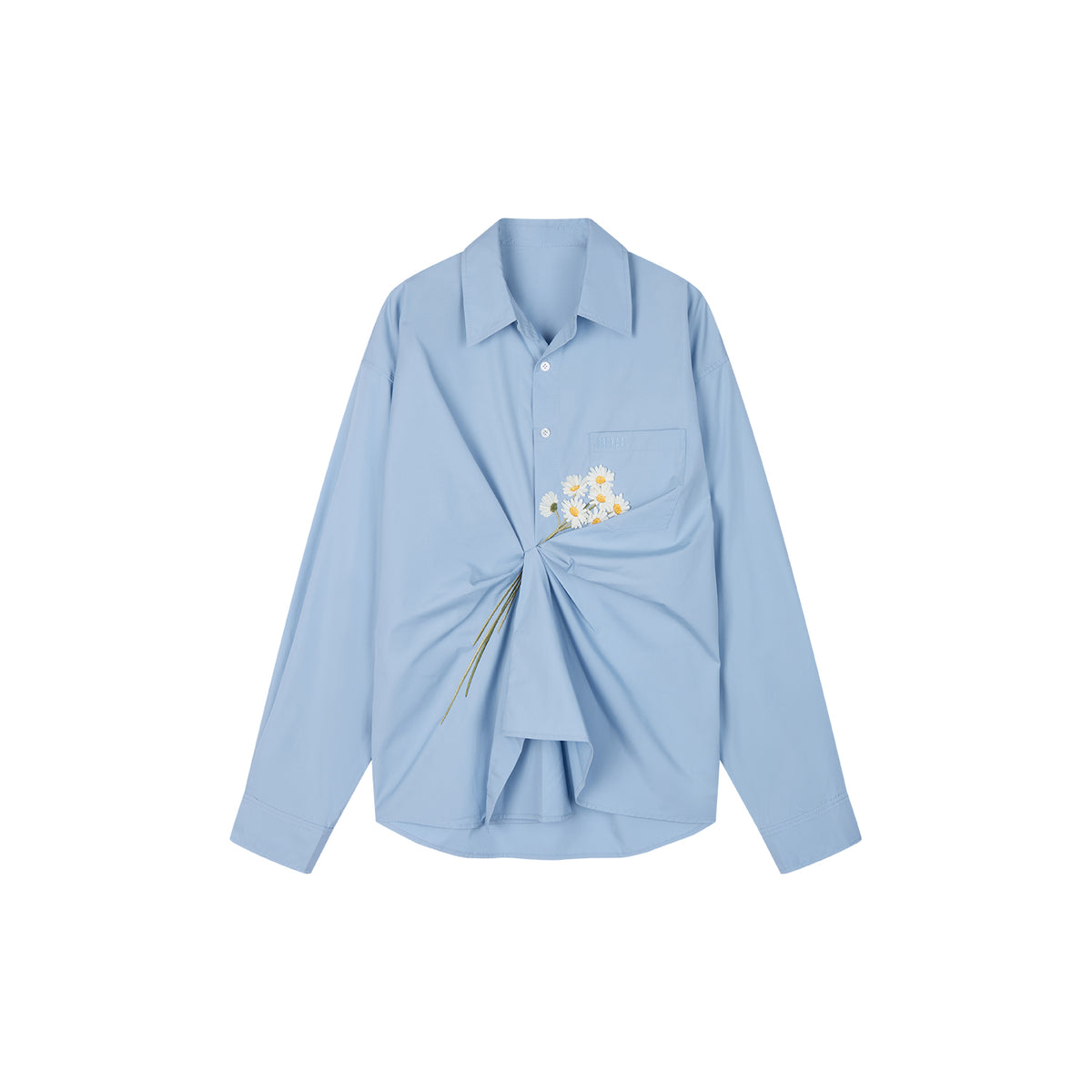 3D Embroidered Daisy Shirt