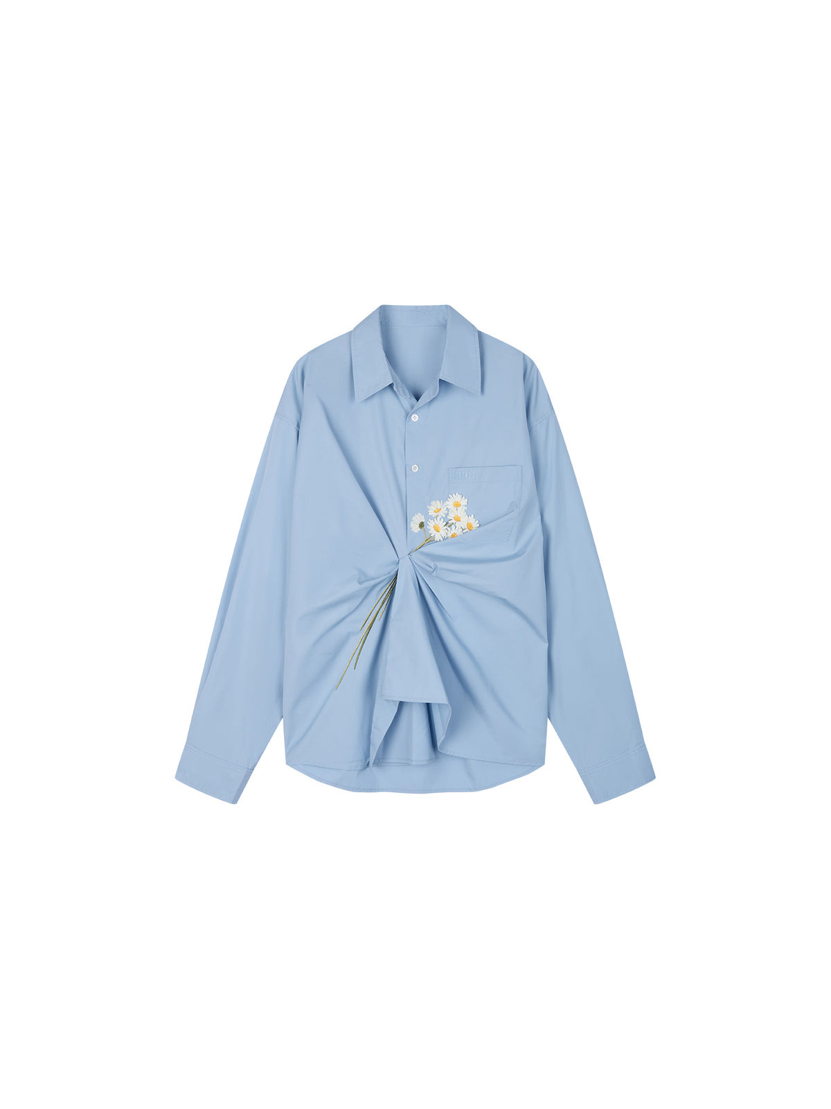 3D Embroidered Daisy Shirt