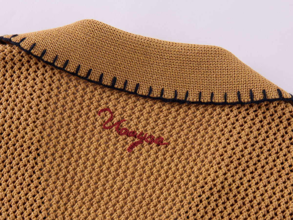 Vintage Hand-Knit Cherry Cardigan