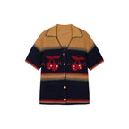 Vintage Hand-Knit Cherry Cardigan